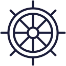 Icon eines Steuerrads