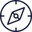 Icon eines Kompasses