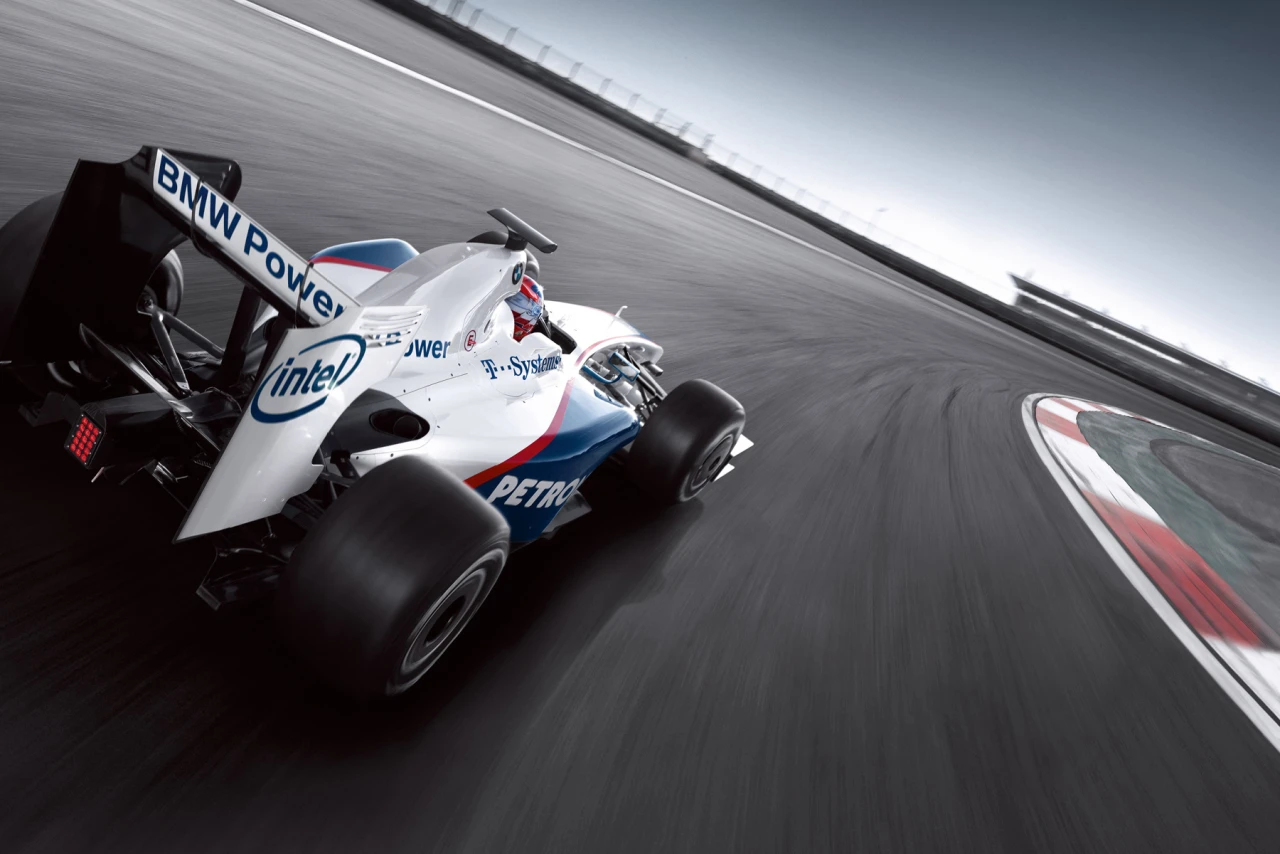 Foto eines BMW Formel 1 Fahrzeuges