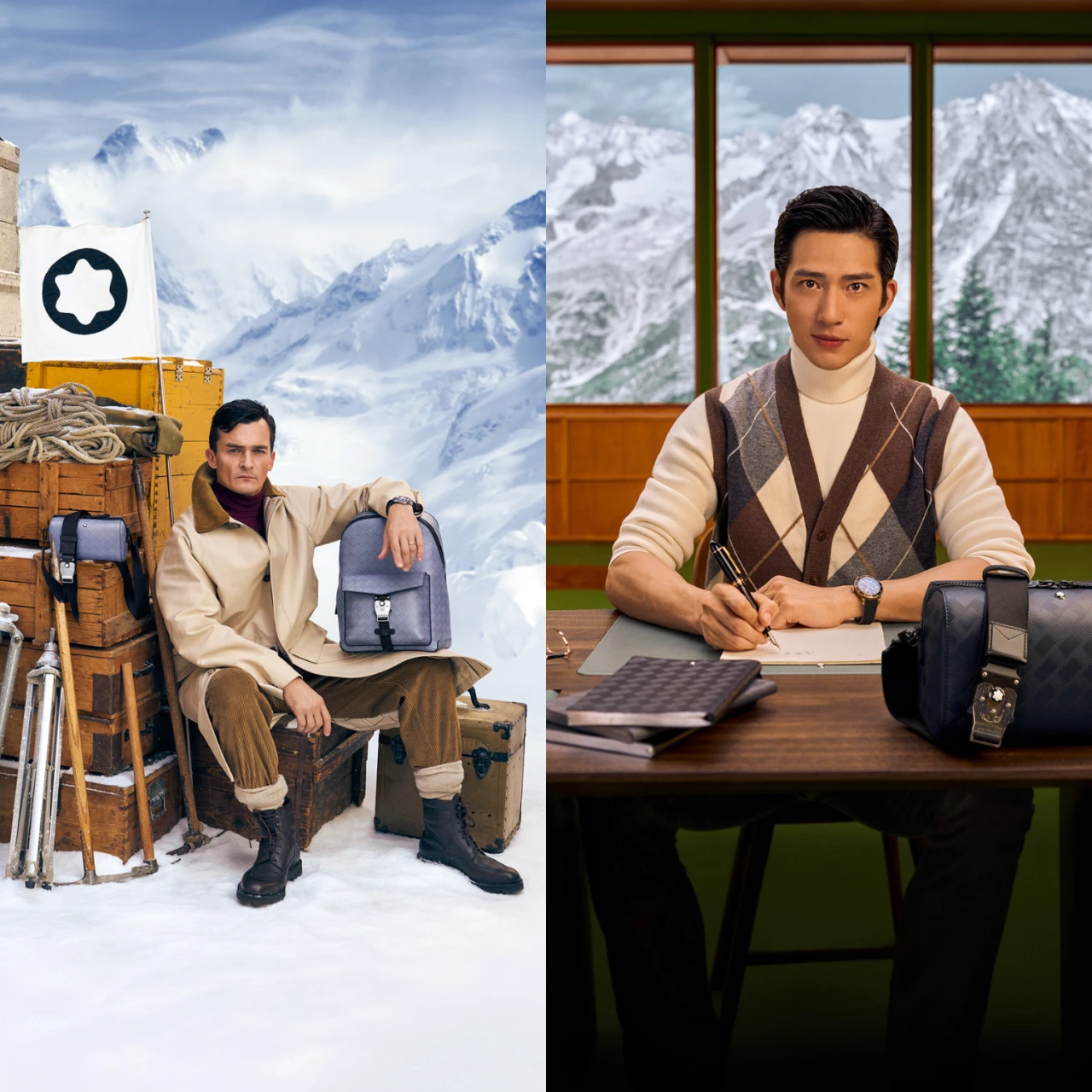 Retusche der Kampagnen Visuals mit Montblanc. Retusche der Kampagnenvisuals von Montblanc