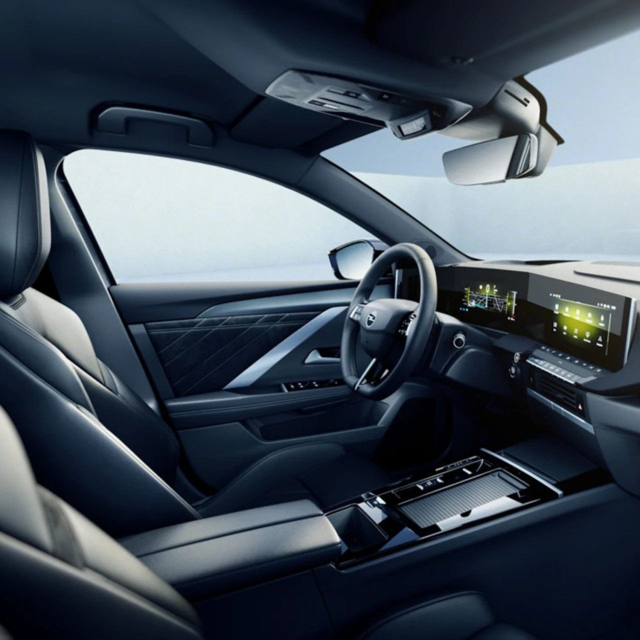 Automotive Interior-Retusche im Detail mit Opel. Zeigt eine Automotive-Retusche an einem Opel Fahrzeug