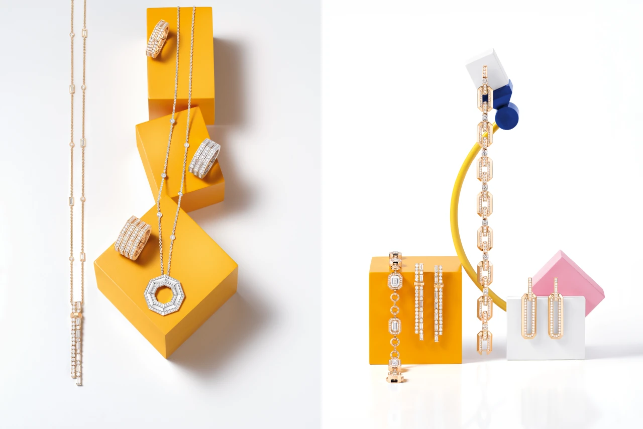 Visual aus zwei Bildern. Auf beiden Bildern ist Wempe-Schmuck zu sehen