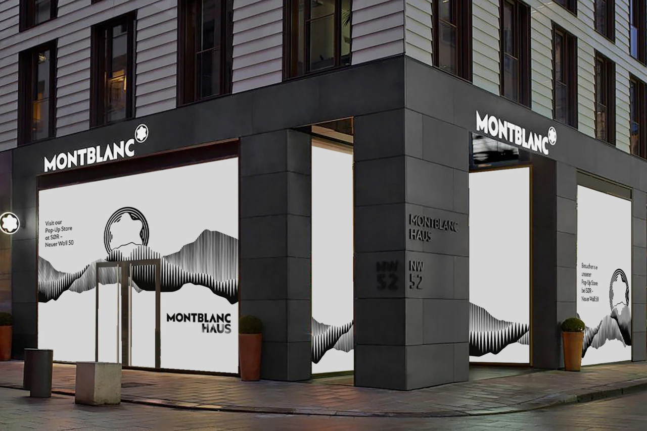 Stringente Brand Experience am POS. Foto vom Montblanc Haus