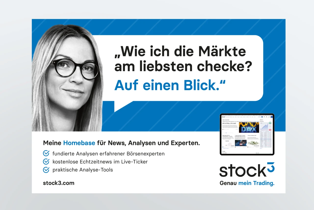 Printanzeige / Halfpage Ad im Zuge des Brand Relaunchs von stock3 stock3 Display Ad der neusten Kampagne